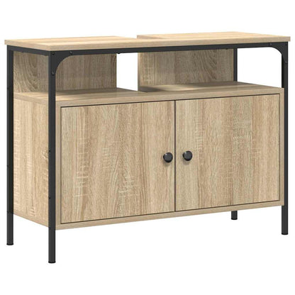 Waschbeckenschrank Braun 80 x 30 x 60 cm Holzwerkstoff