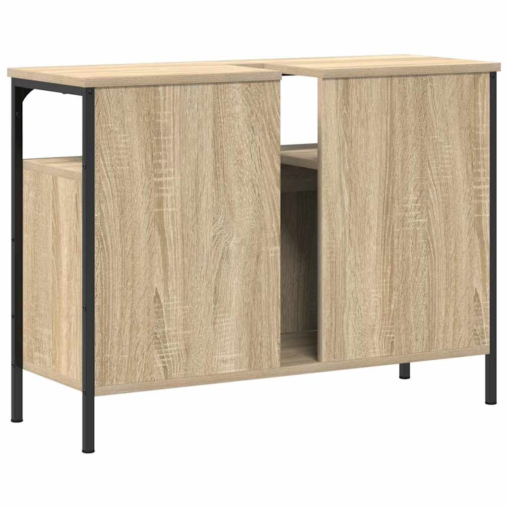 Waschbeckenschrank Braun 80 x 30 x 60 cm Holzwerkstoff