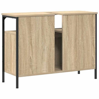 Waschbeckenschrank Braun 80 x 30 x 60 cm Holzwerkstoff