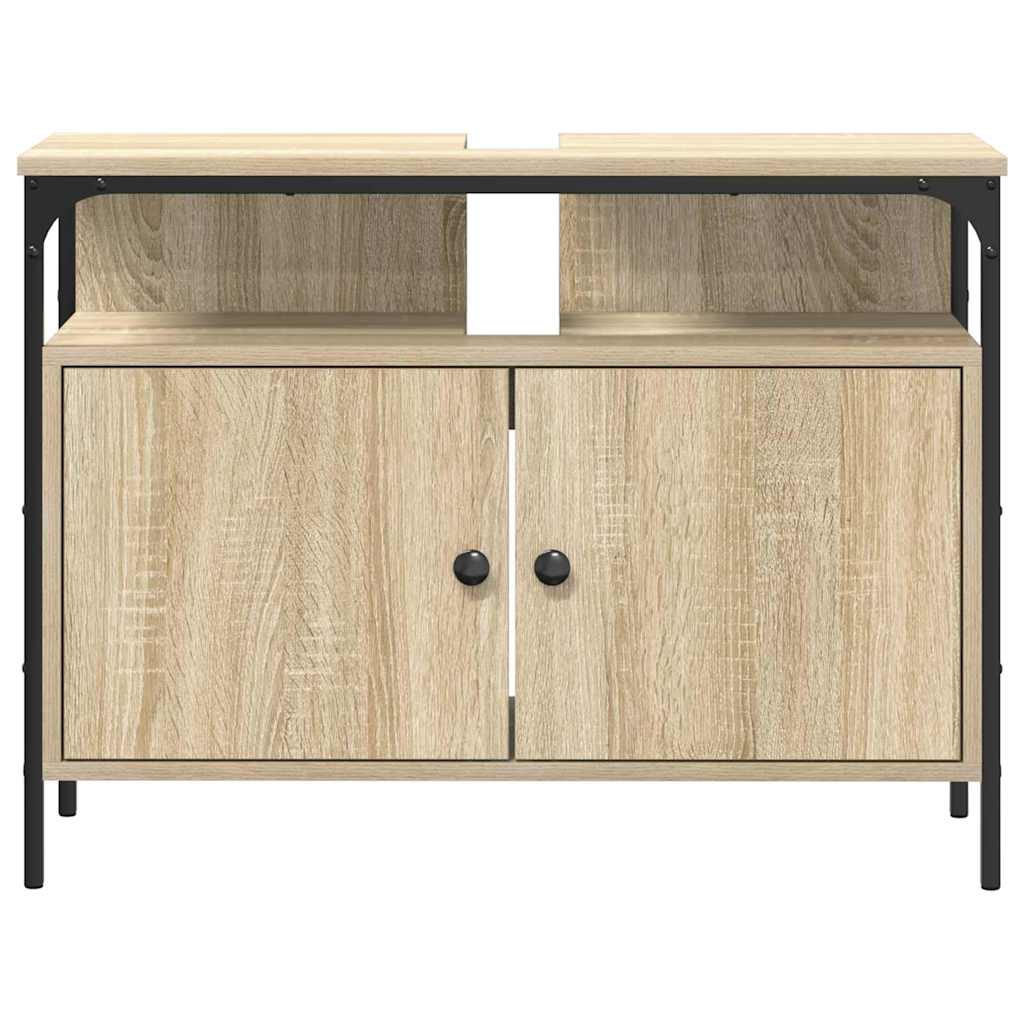 Waschbeckenschrank Braun 80 x 30 x 60 cm Holzwerkstoff