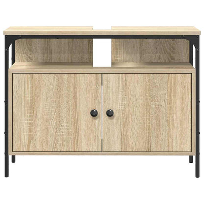 Waschbeckenschrank Braun 80 x 30 x 60 cm Holzwerkstoff