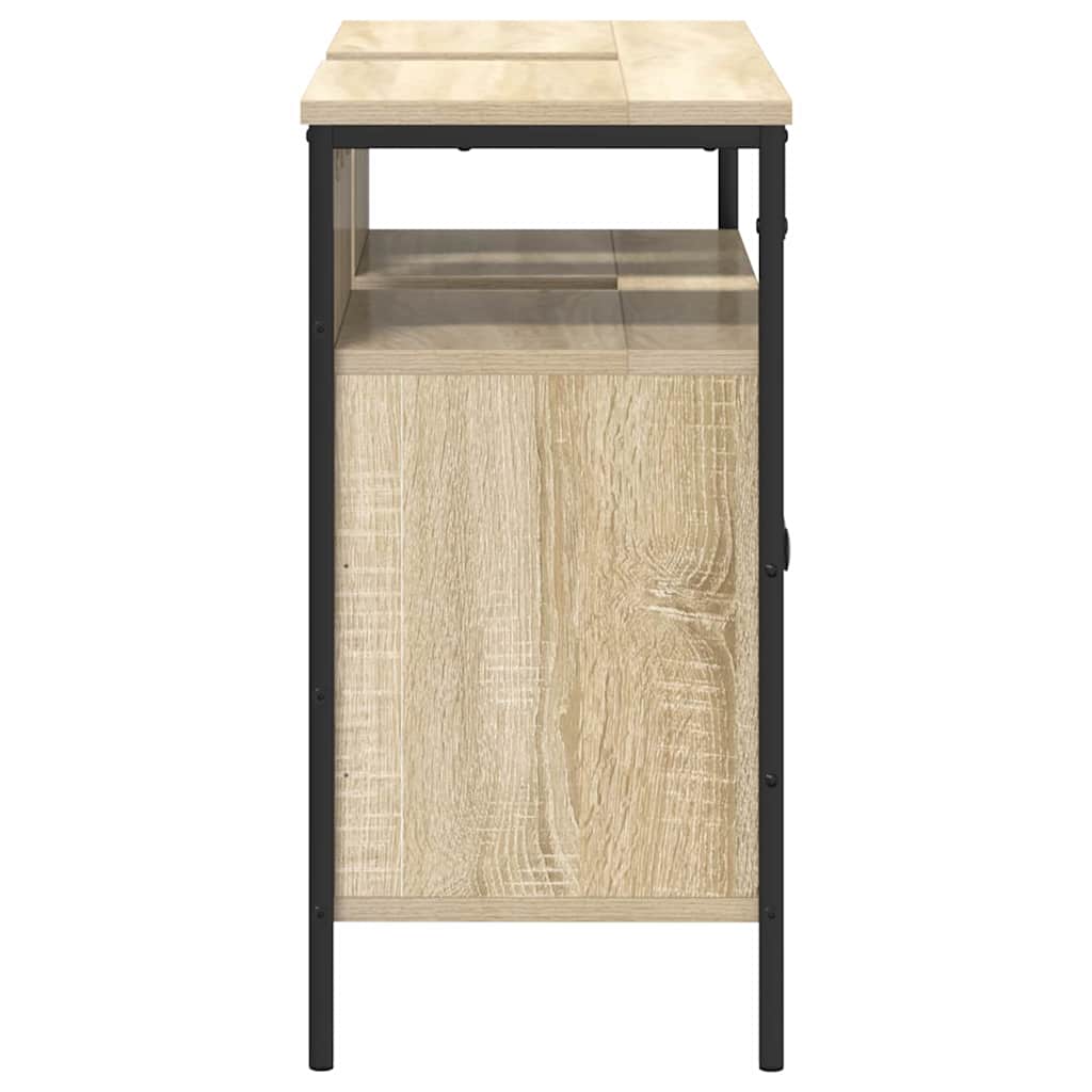 Waschbeckenschrank Braun 80 x 30 x 60 cm Holzwerkstoff