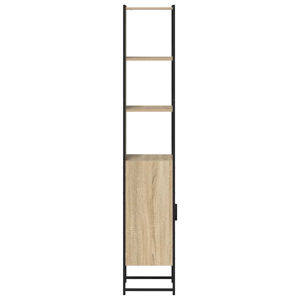 Badezimmerschrank Sonoma 33 x 33 x 185,5 cm Holzwerkstoff