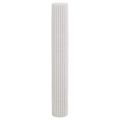 Gartenzaun Doppelseitig Weiß 1,8x5 m PVC