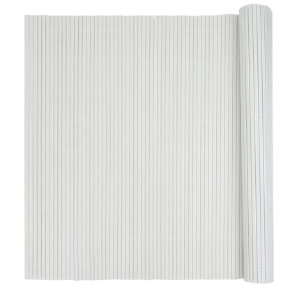 Gartenzaun Doppelseitig Weiß 1,8x5 m PVC
