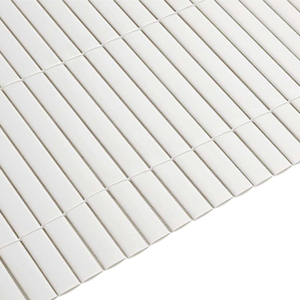 Gartenzaun Doppelseitig Weiß 1,8x5 m PVC