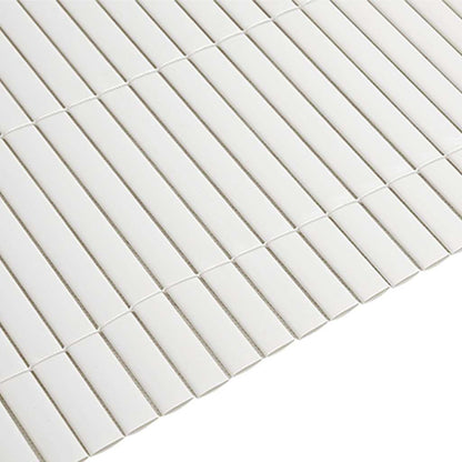 Gartenzaun Doppelseitig Weiß 1,8x5 m PVC