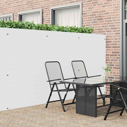 Gartenzaun Doppelseitig Weiß 1,8x5 m PVC