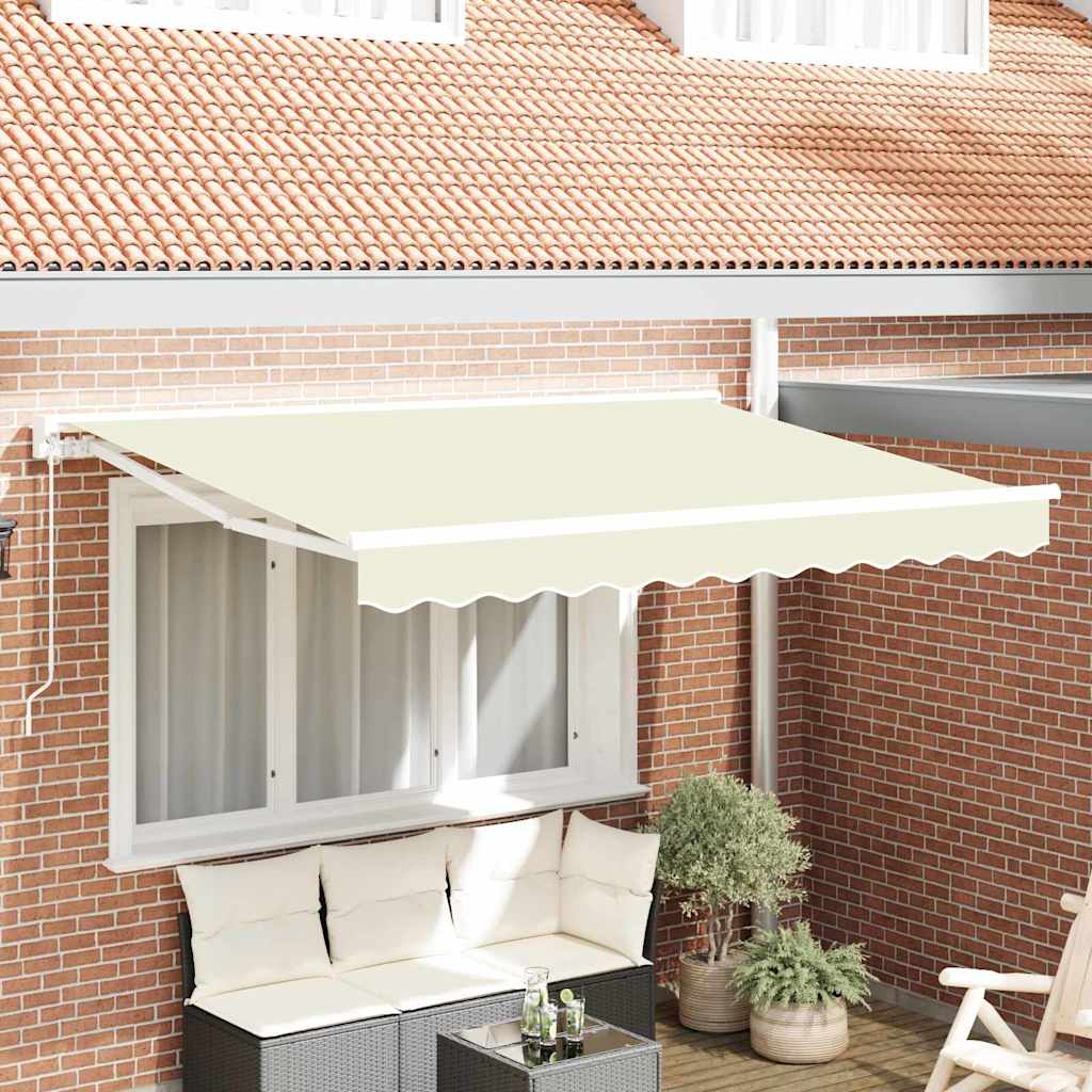 Markisenrahmen Creme 250 x 200 cm Polyester mit PU-Beschichtung