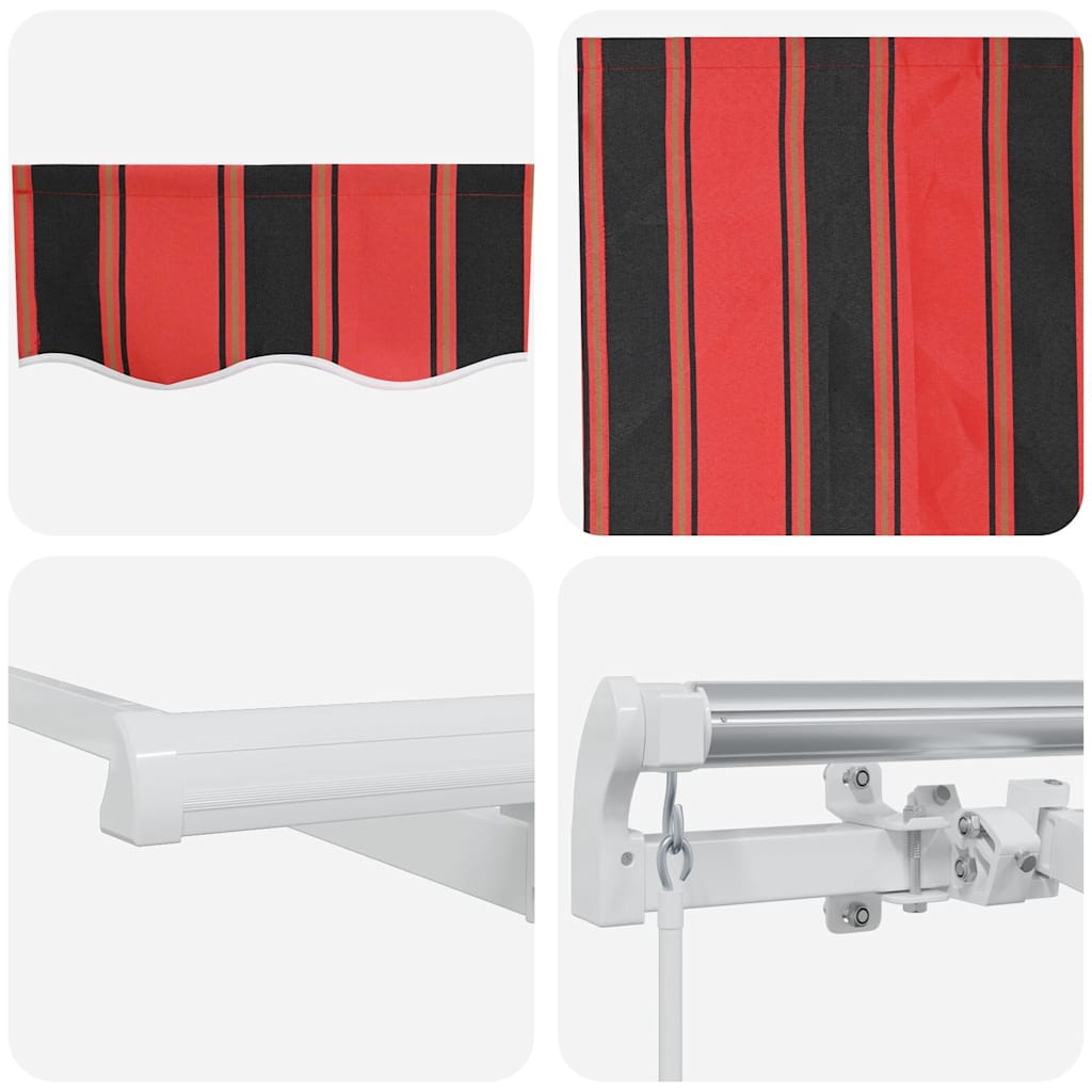 Einziehbare Markise Orange 250 x 200 cm Stoff
