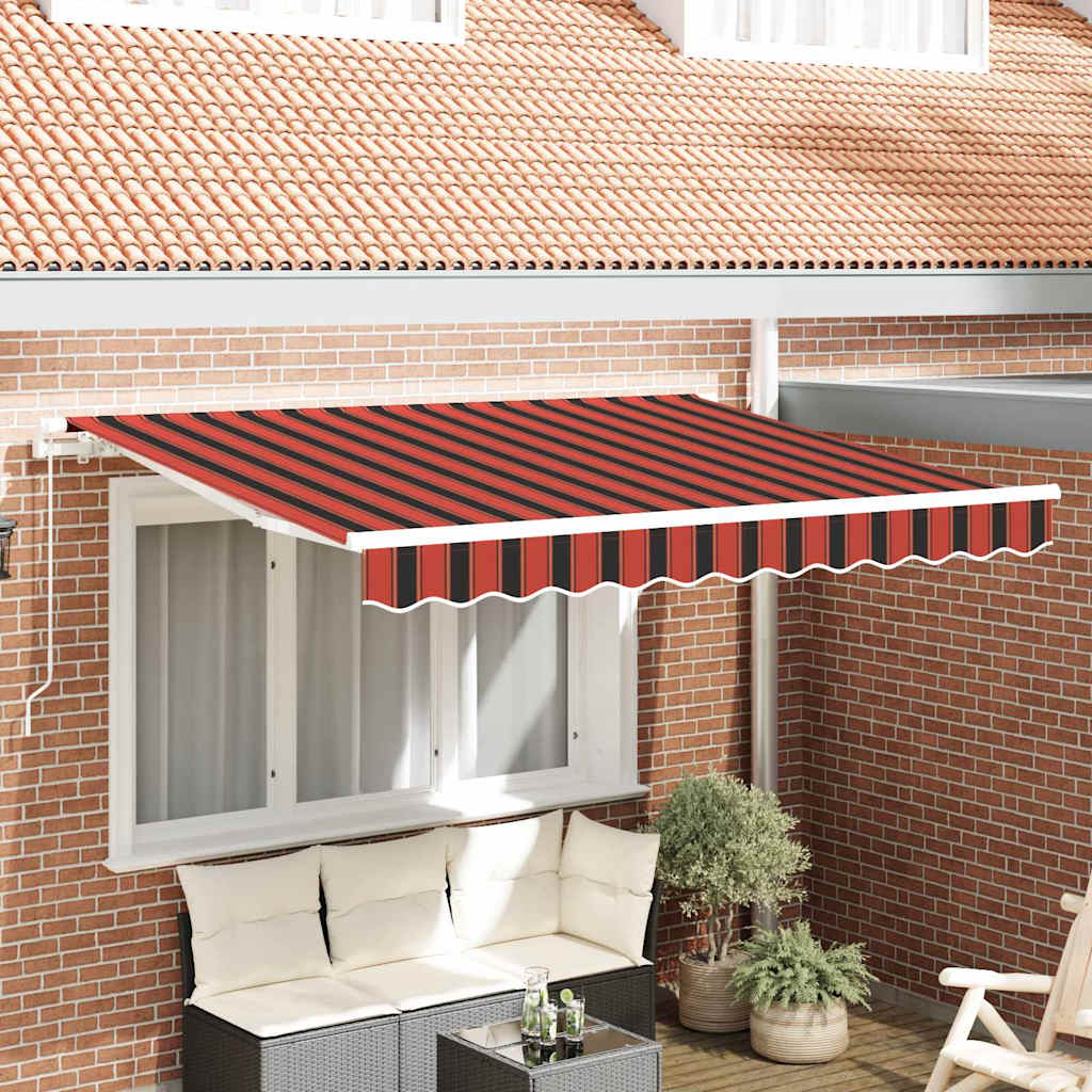 Einziehbare Markise Orange 250 x 200 cm Stoff