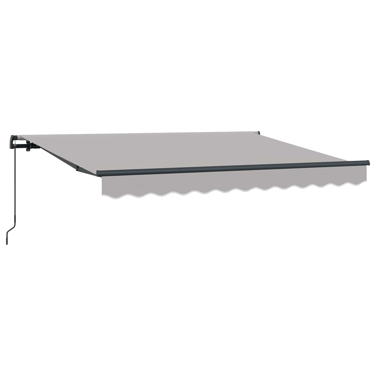 Einziehbare Markise Hellgrau 250 x 200 cm Stoff
