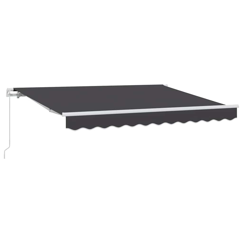 Einziehbare Markise Anthrazit 300 x 200 cm Stoff