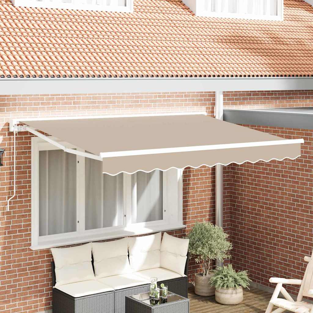 Markisenrahmen Beige 300 x 200 cm Polyester mit PU-Beschichtung
