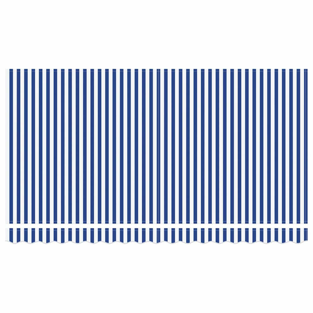 Markisenrahmen Blau und Weiß 350 x 200 cm
