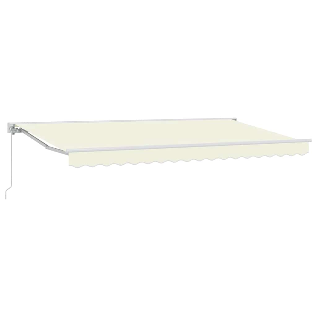 Markisenrahmen Creme 350 x 200 cm Polyester mit PU-Beschichtung