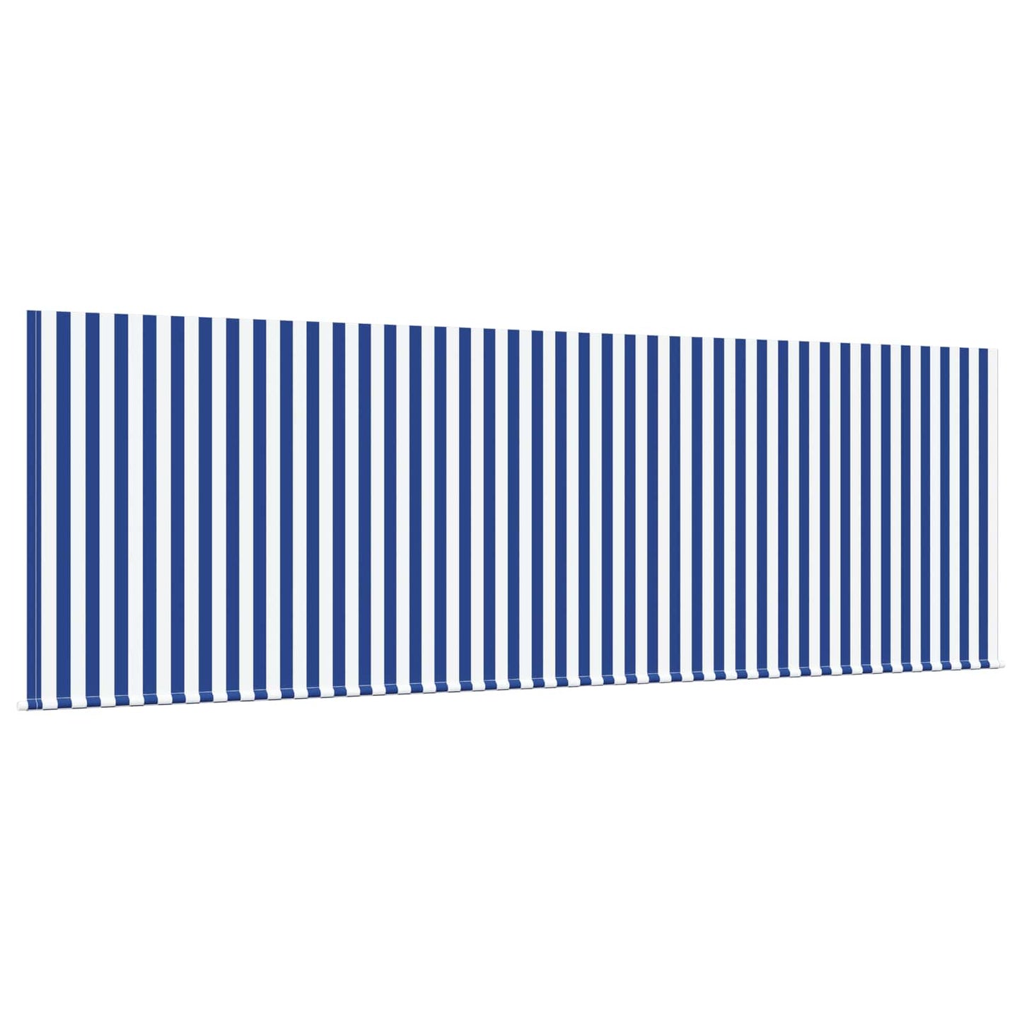 Einziehbare Markise Blau und Weiß 350 x 200 cm