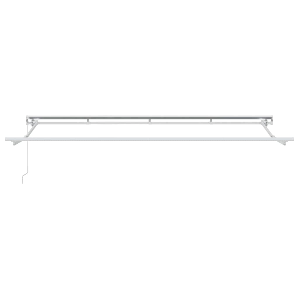 Ausziehbare Markise Creme 350 x 200 cm Polyester und Aluminium