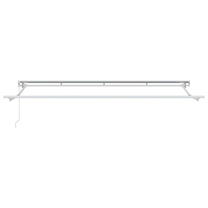 Ausziehbare Markise Creme 350 x 200 cm Polyester und Aluminium