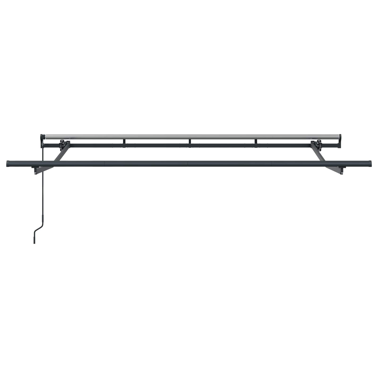 Einziehbare Markise Braun 350 x 200 cm Stoff