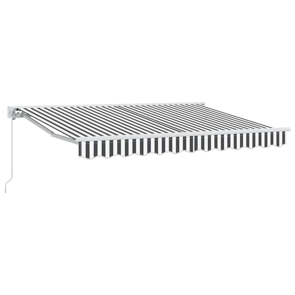 Markisenrahmen Anthrazit und Weiß 350 x 200 cm