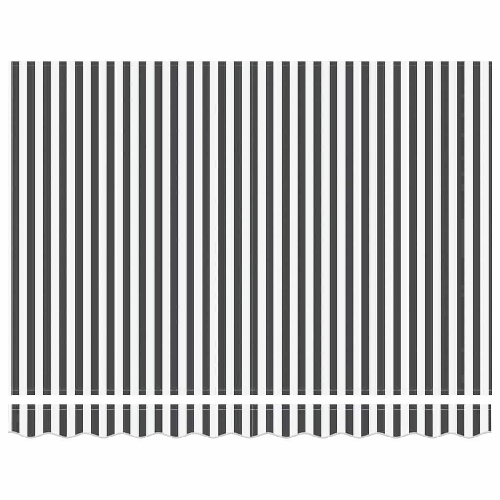 Markisenrahmen Anthrazit und Weiß 350 x 200 cm