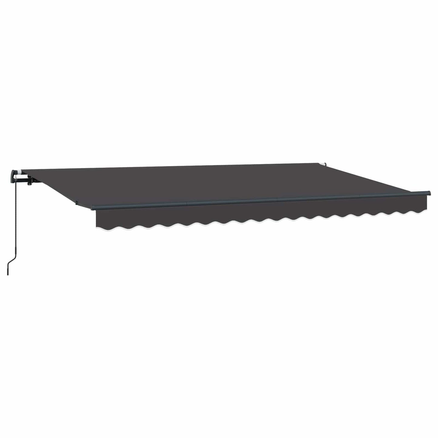 Ausziehbare Markise Anthrazit 400 x 200 cm Stoff