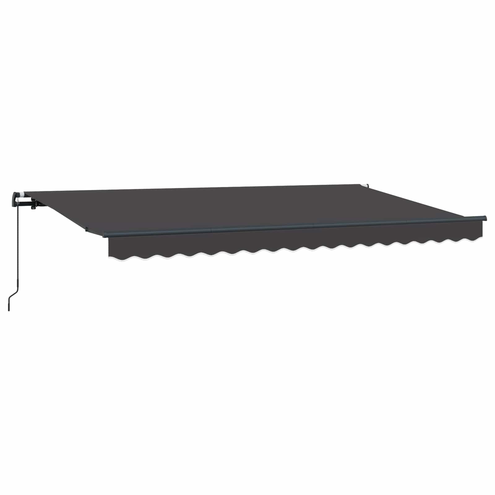 Ausziehbare Markise Anthrazit 400 x 200 cm Stoff