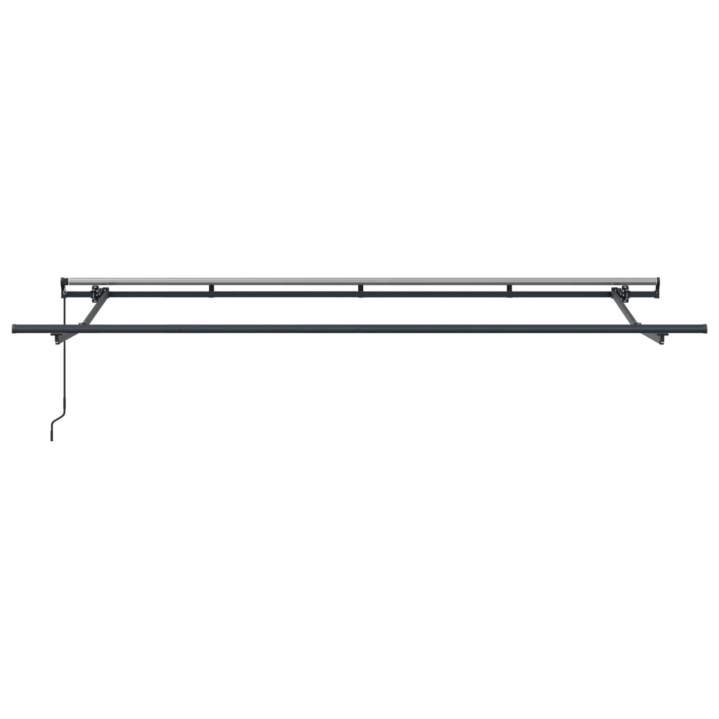 Einziehbare Markise Anthrazit 400 x 200 cm Stoff
