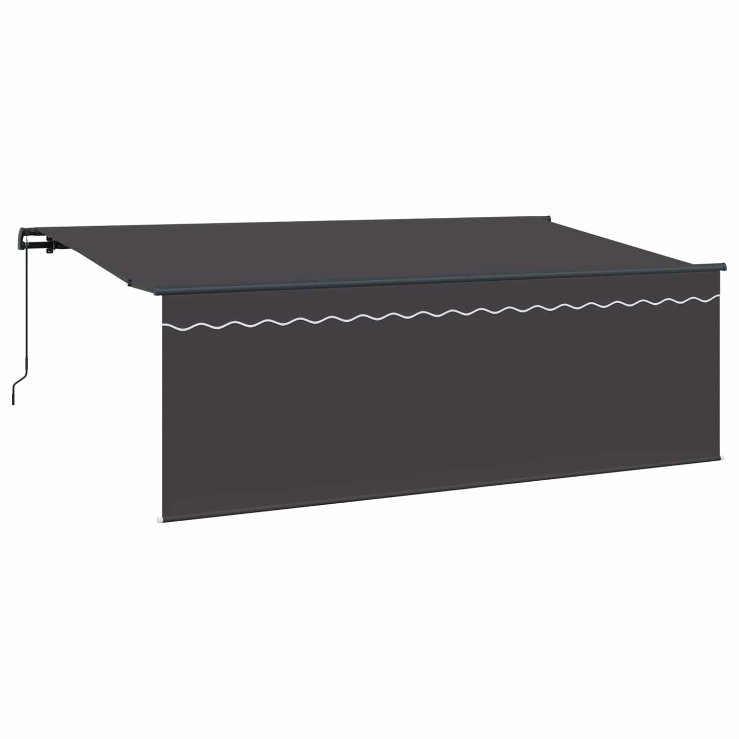 Einziehbare Markise Anthrazit 400 x 200 cm
