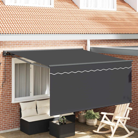 Ausziehbare Markise Anthrazit 300 x 250 cm