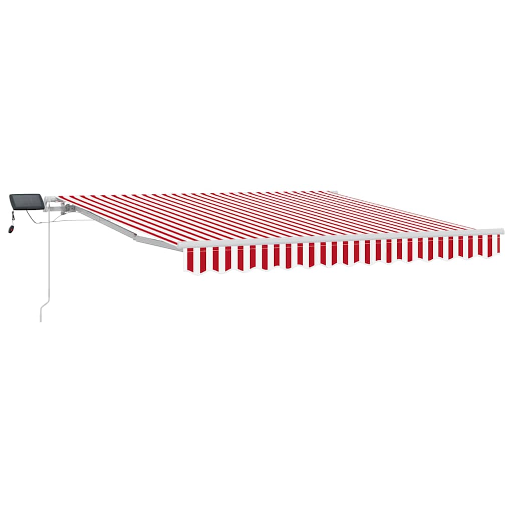 Ausziehbare Markise Rot und Weiß 300 x 250 cm