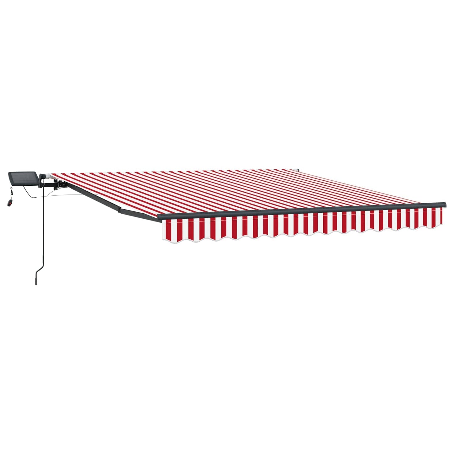 Ausziehbare Markise Rot und Weiß 300 x 250 cm
