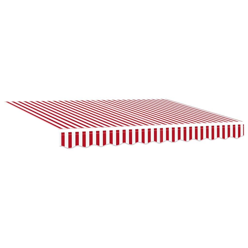 Ausziehbare Markise Rot und Weiß 300 x 250 cm