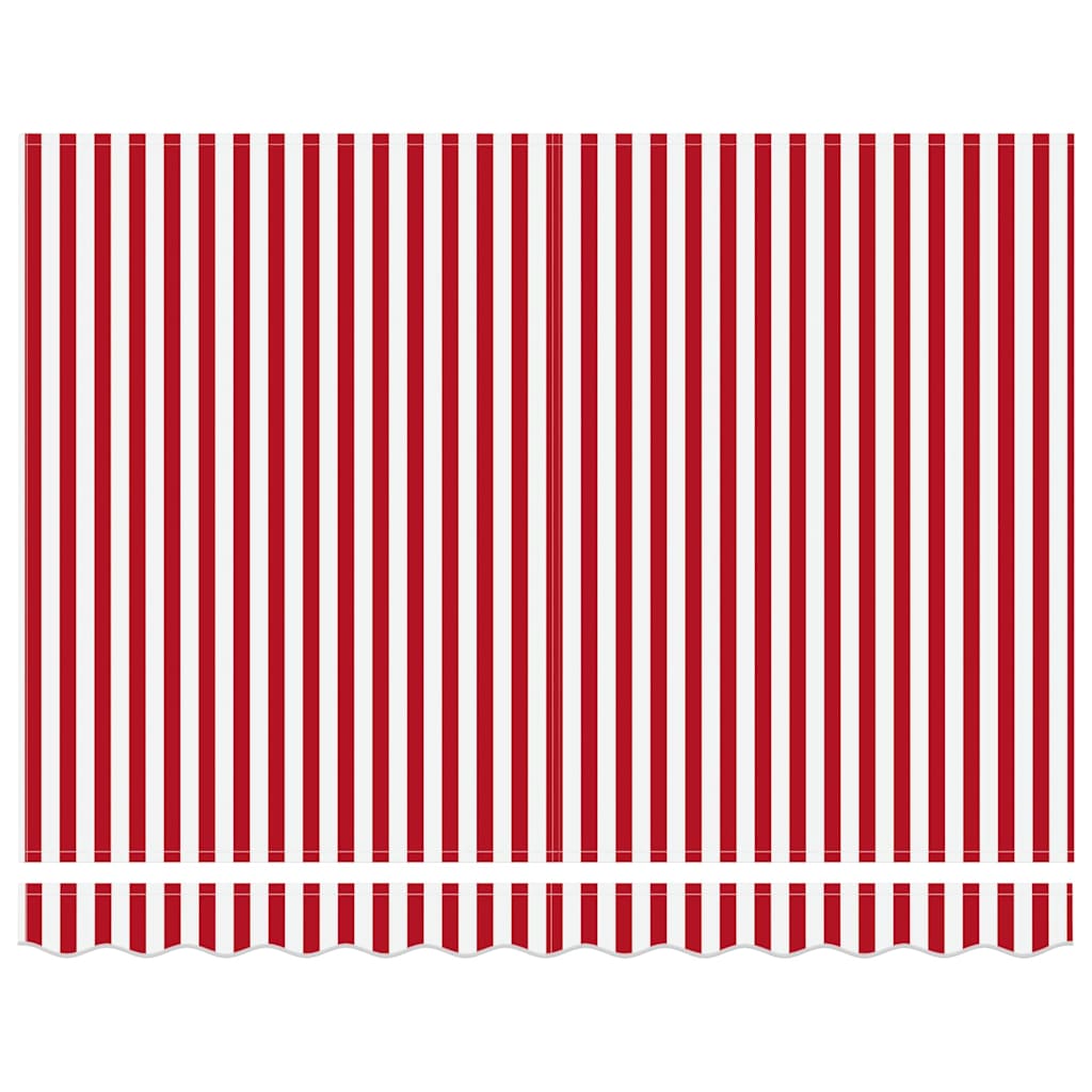 Ausziehbare Markise Rot und Weiß 300 x 250 cm
