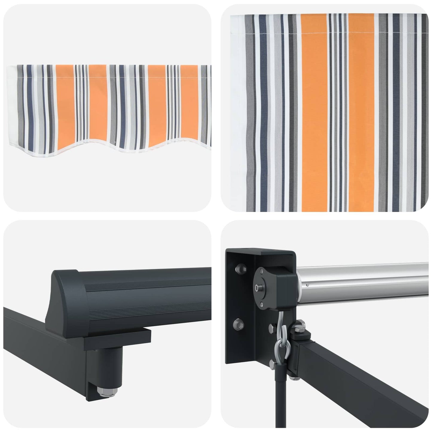 Ausziehbare Markise Mehrfarbig 300 x 250 x 165 cm