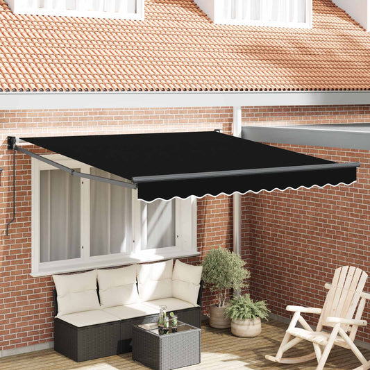 Ausziehbare Markise Schwarz 300 x 250 x 165 cm