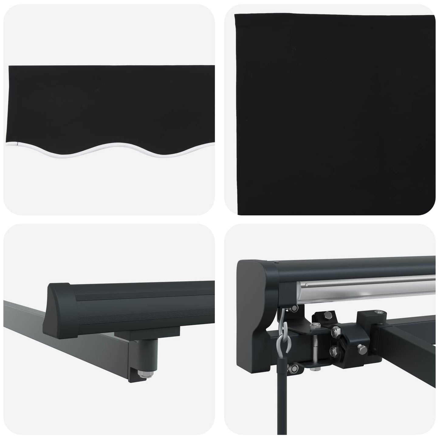 Markisenrahmen Schwarz 300 x 250 cm