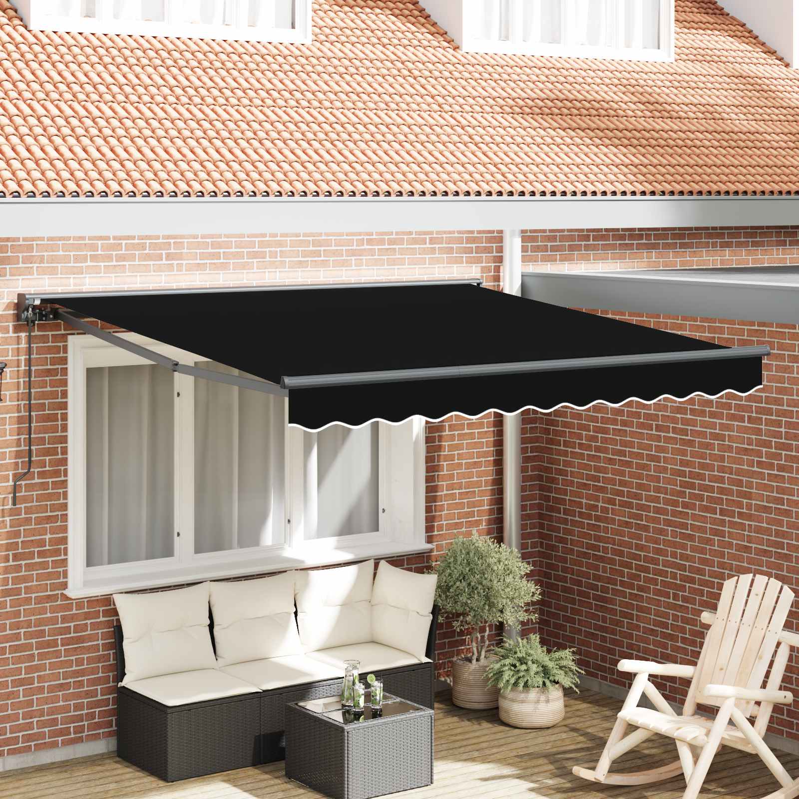 Markisenrahmen Schwarz 300 x 250 cm