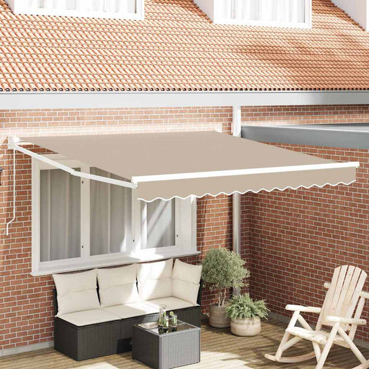 Ausziehbare Markise Beige 300 x 250 x 165 cm