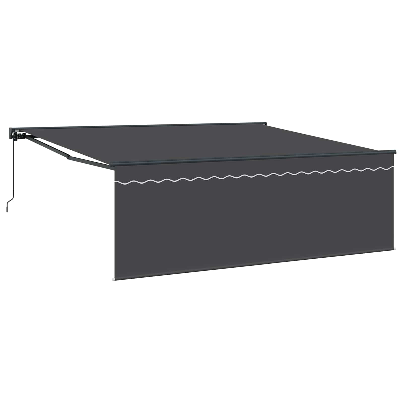 Markisenrahmen Gelb und Weiß 350 x 250 cm