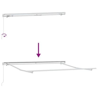 Ausziehbare Markise Mehrfarbig 350 x 250 cm