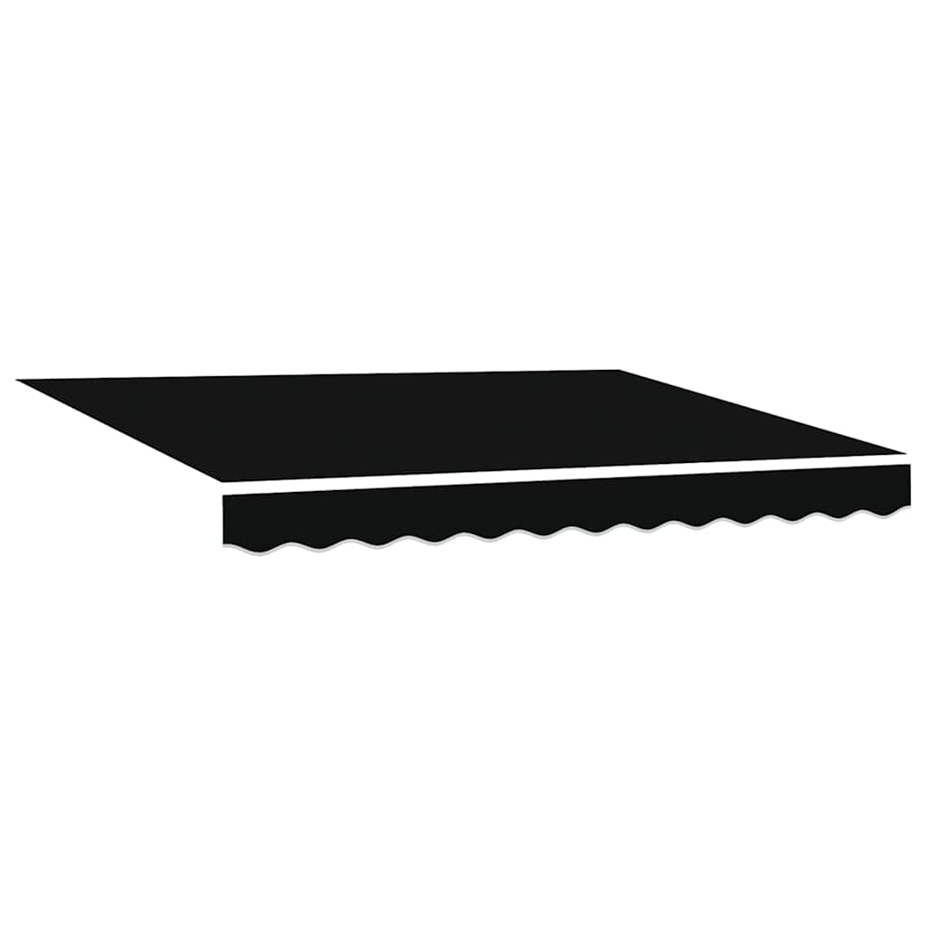 Ausziehbare Markise Schwarz 350 x 250 cm
