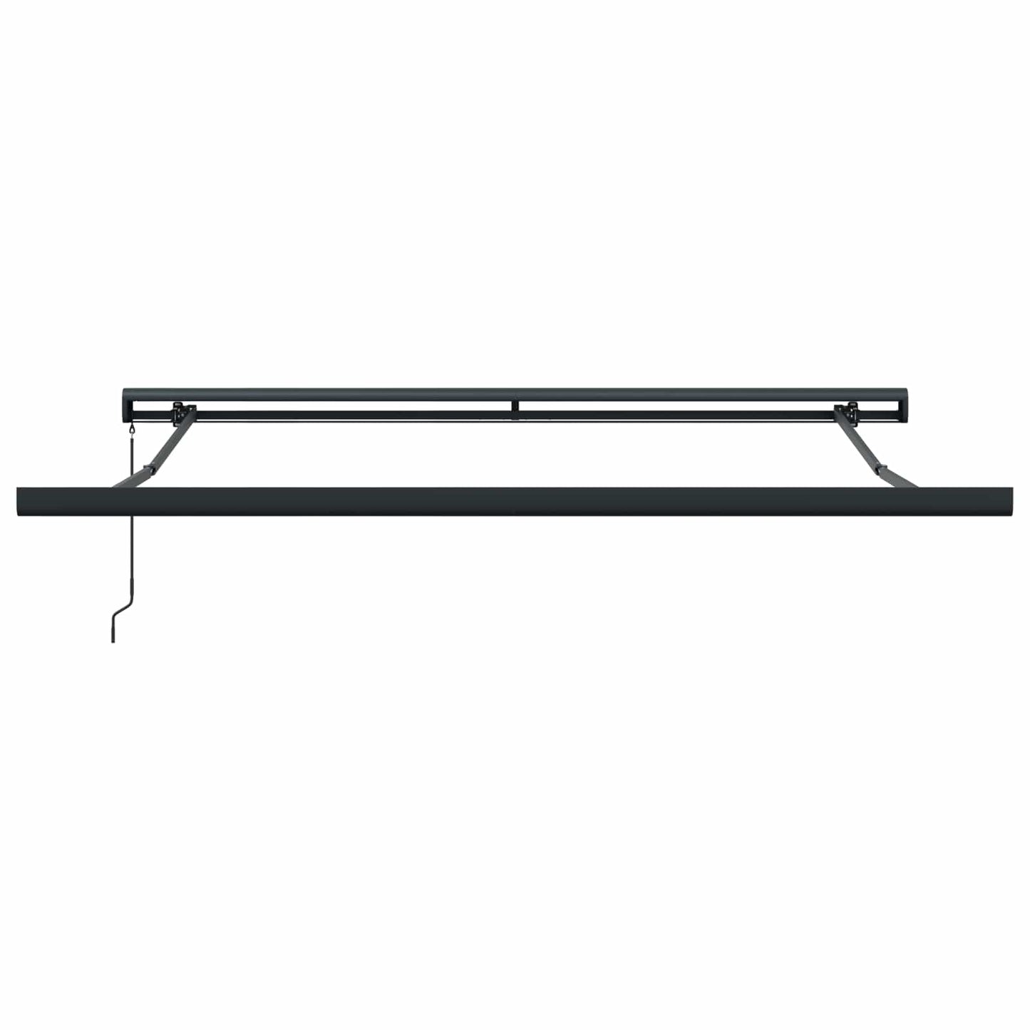Ausziehbare Markise Beige 350 x 250 cm Leinen und Aluminium