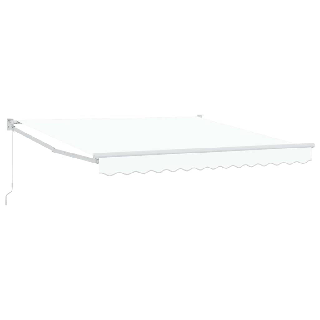 Ausziehbare Markise Weiß 350 x 250 cm