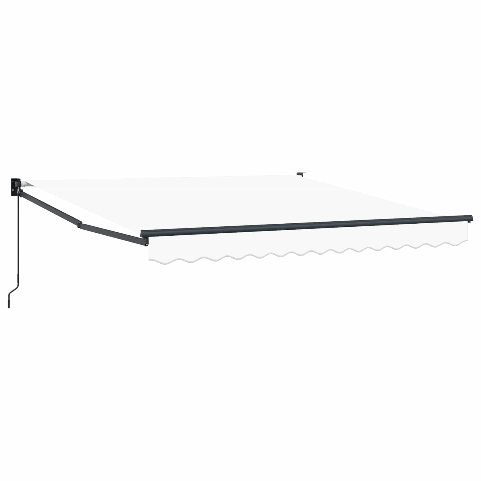 Ausziehbare Markise Weiß 350 x 250 cm