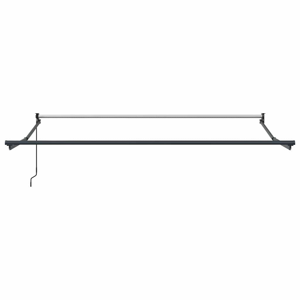 Einziehbare Markise Rot 350 x 250 cm Polyester und Aluminium