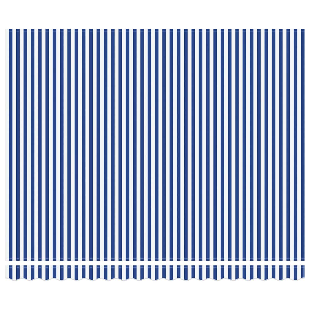Markisenrahmen Blau und Weiß 400 x 300 cm