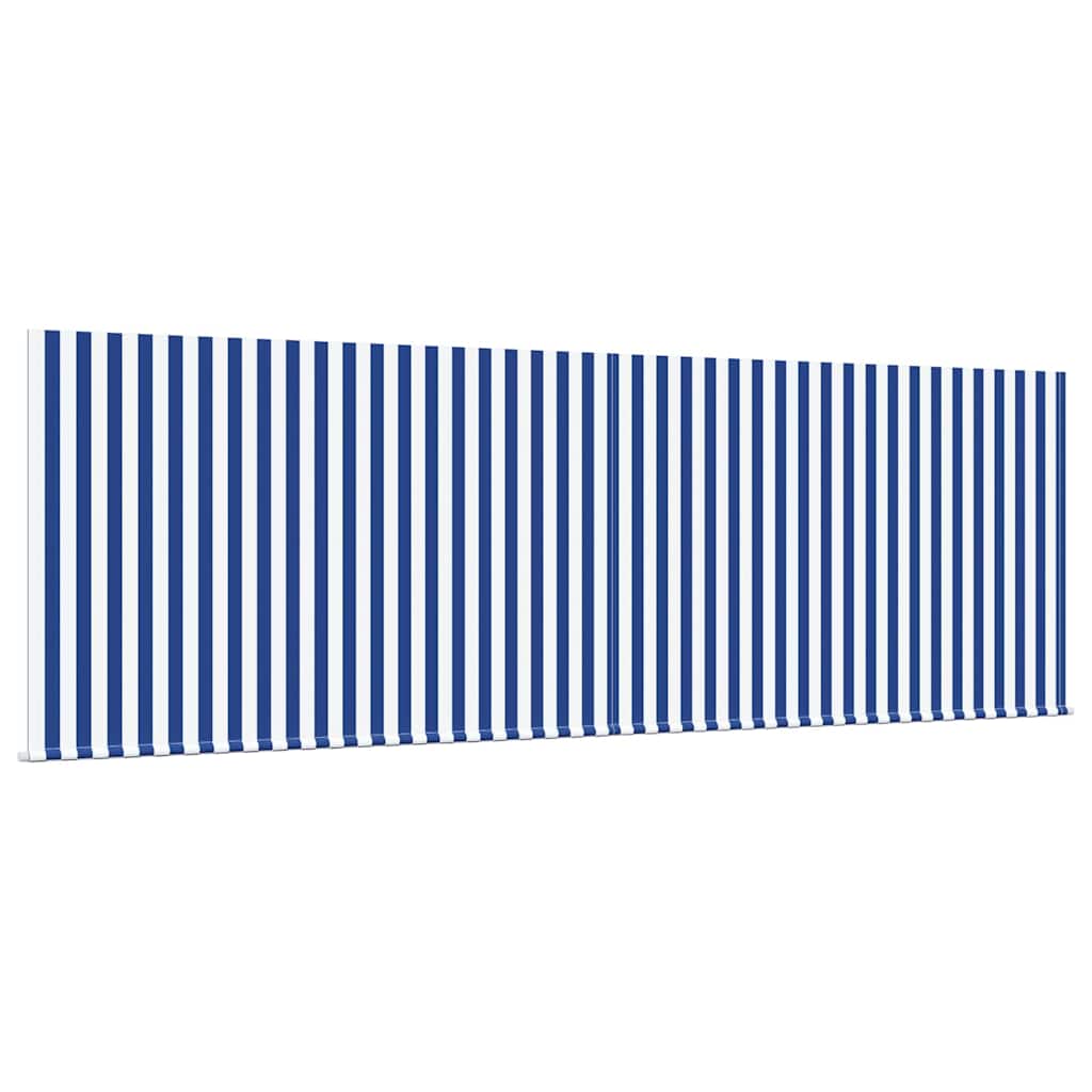 Ausziehbare Markise Blau und Weiß 400 x 300 cm