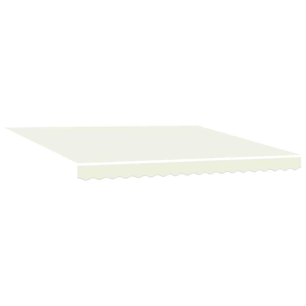 Ausziehbare Markise Creme 400 x 300 cm Polyester und Aluminium